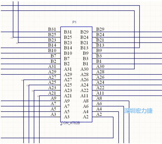 雙擊 1.SchDoc，文件可以被正常打開，下圖是其中的一部分：