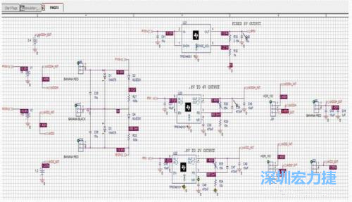 原理圖測試平臺(tái)和各個(gè)節(jié)點(diǎn)的仿真值