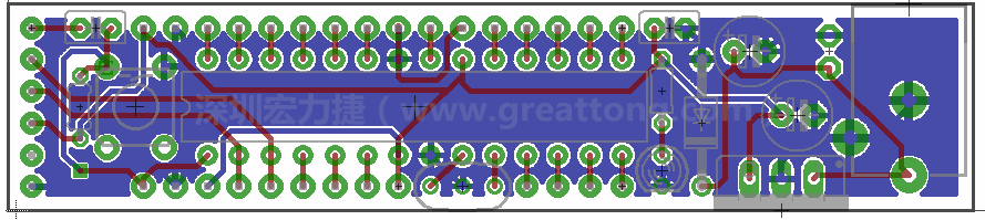 以上就是布線的所有步驟了。接下來就只剩下絲?。╯ilk-screen）、建立Gerber檔跟drill檔和送去印刷電路板廠制作的步驟。